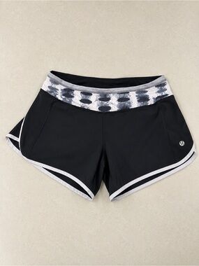 lululemon athletica Speed Up Shorts 2.5 Black with Gray. Rare Limited Edition